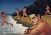 Kalifornt kluci (California boys), 1998, pastel  10070 cm
