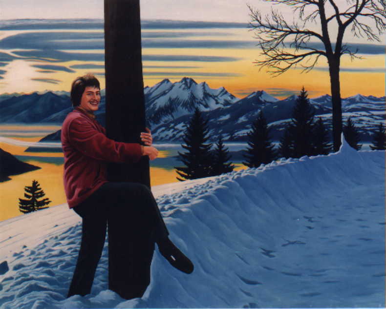 V horch (In the mountains), 1999, olej 120150 cm